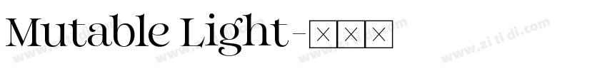 Mutable Light字体转换